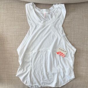 Free People Flowy White Tank Top